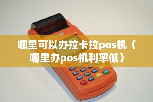 哪里可以办拉卡拉pos机（哪里办pos机利率低）