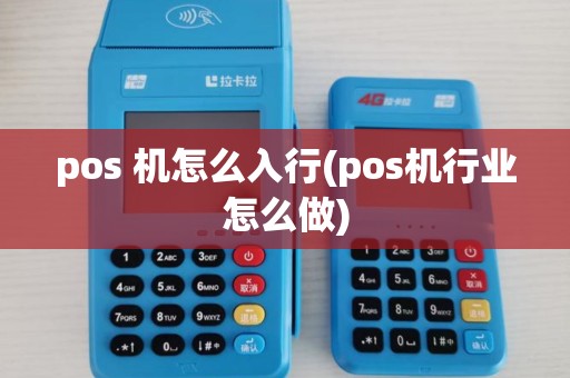 pos 机怎么入行(pos机行业怎么做)