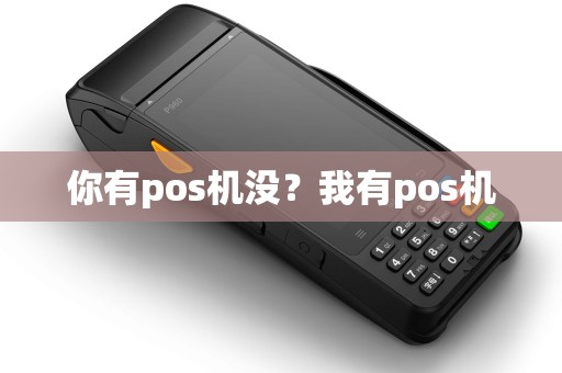 你有pos机没？我有pos机