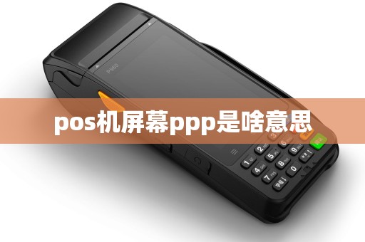 pos机屏幕ppp是啥意思
