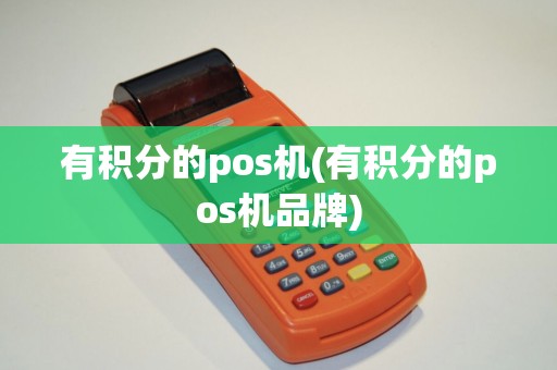 有积分的pos机(有积分的pos机品牌)