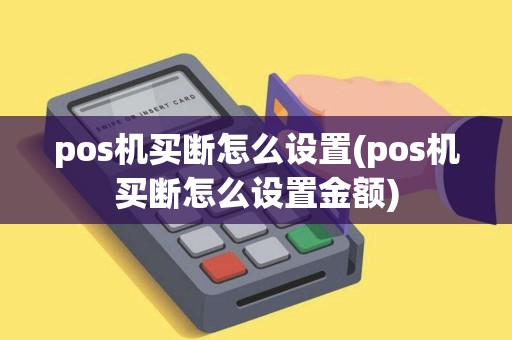 pos机买断怎么设置(pos机买断怎么设置金额)