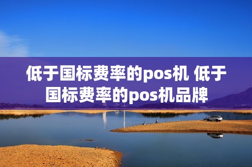 低于国标费率的pos机 低于国标费率的pos机品牌