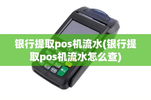 银行提取pos机流水(银行提取pos机流水怎么查)