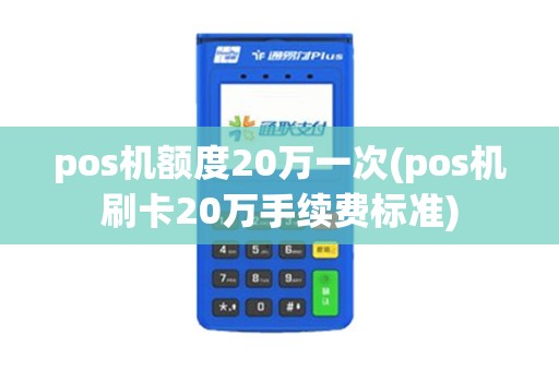 pos机额度20万一次(pos机刷卡20万手续费标准)