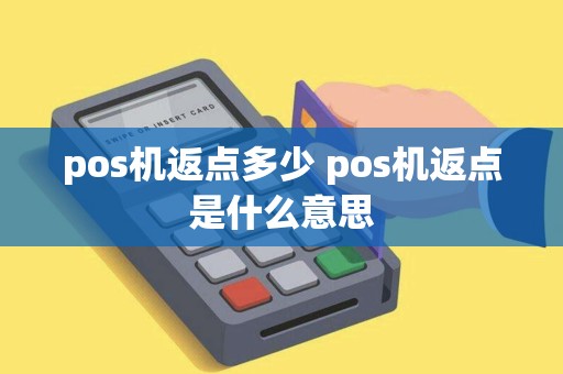 pos机返点多少 pos机返点是什么意思