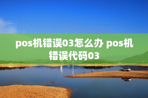 pos机错误03怎么办 pos机错误代码03