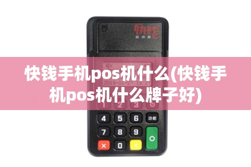 快钱手机pos机什么(快钱手机pos机什么牌子好)