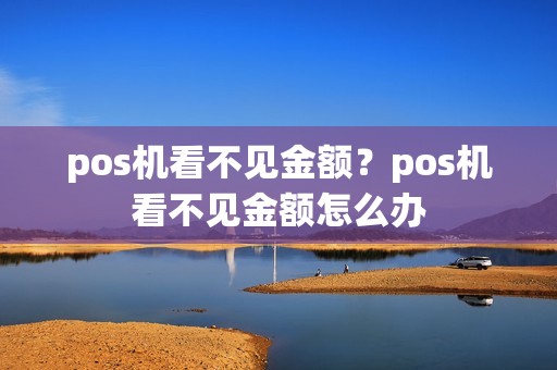 pos机看不见金额？pos机看不见金额怎么办