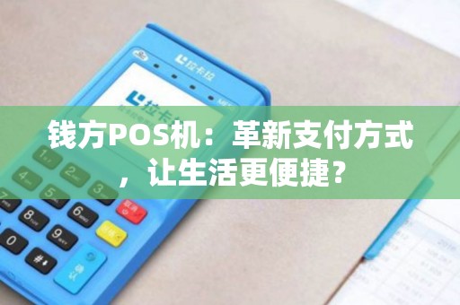钱方POS机：革新支付方式，让生活更便捷？