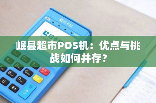 岷县超市POS机：优点与挑战如何并存？