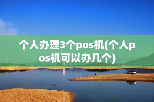个人办理3个pos机(个人pos机可以办几个)