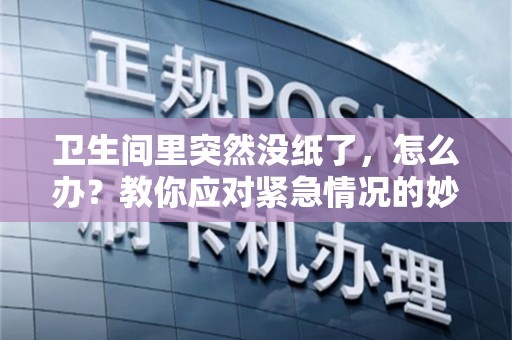 卫生间里突然没纸了，怎么办？教你应对紧急情况的妙招！