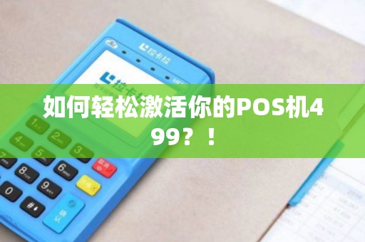 如何轻松激活你的POS机499？！