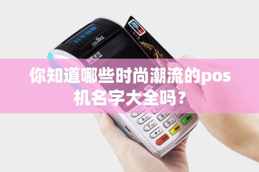 你知道哪些时尚潮流的pos机名字大全吗？