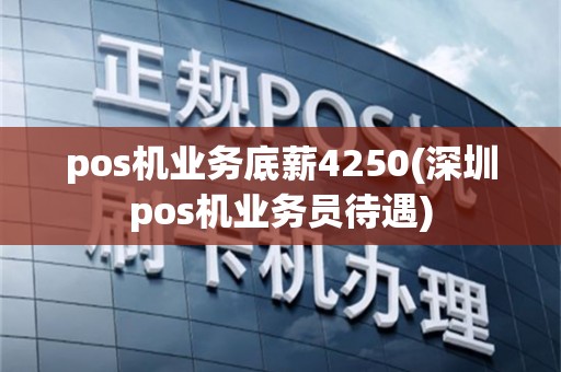 pos机业务底薪4250(深圳pos机业务员待遇)