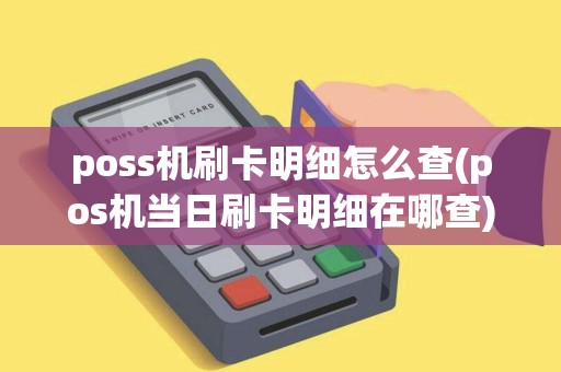 poss机刷卡明细怎么查(pos机当日刷卡明细在哪查)