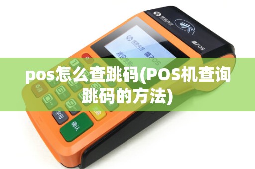 pos怎么查跳码(POS机查询跳码的方法)