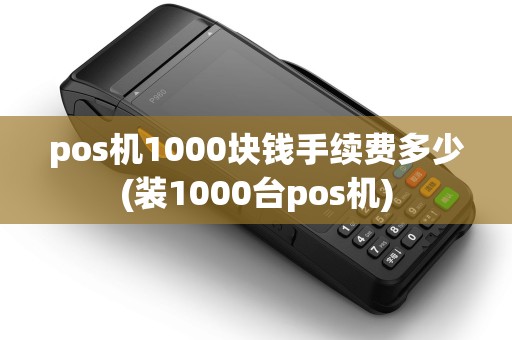 pos机1000块钱手续费多少(装1000台pos机)