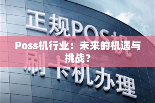 Poss机行业：未来的机遇与挑战？