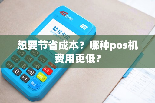 想要节省成本？哪种pos机费用更低？