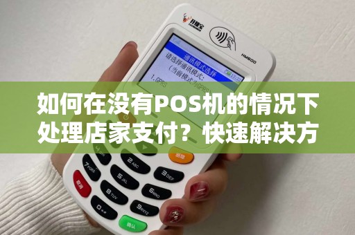 如何在没有POS机的情况下处理店家支付？快速解决方案！