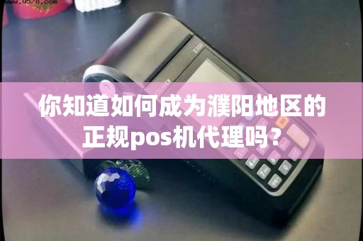 你知道如何成为濮阳地区的正规pos机代理吗？