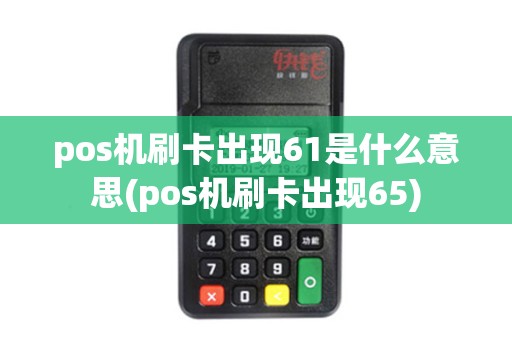 pos机刷卡出现61是什么意思(pos机刷卡出现65)