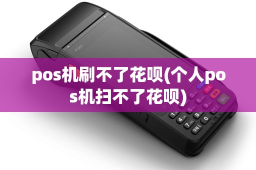 pos机刷不了花呗(个人pos机扫不了花呗)