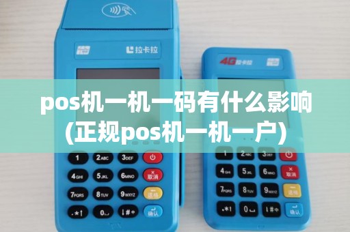 pos机一机一码有什么影响(正规pos机一机一户)