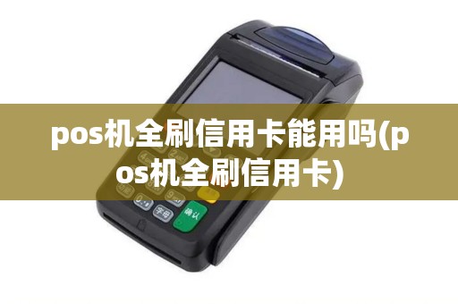 pos机全刷信用卡能用吗(pos机全刷信用卡)