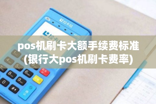 pos机刷卡大额手续费标准(银行大pos机刷卡费率)