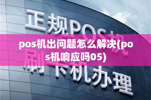 pos机出问题怎么解决(pos机响应吗05)