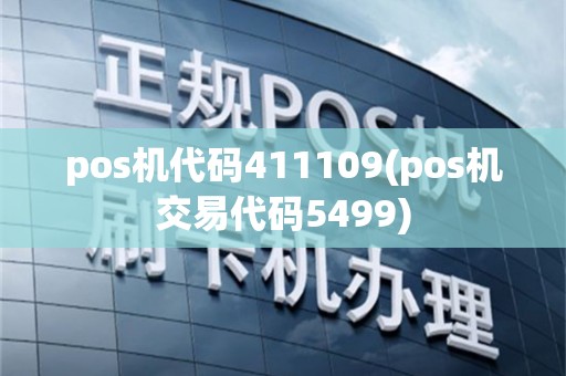 pos机代码411109(pos机交易代码5499)