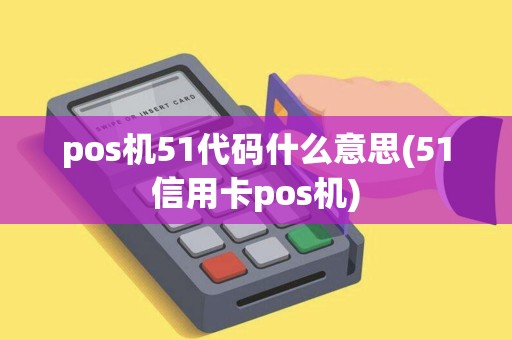 pos机51代码什么意思(51信用卡pos机)