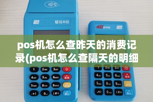 pos机怎么查昨天的消费记录(pos机怎么查隔天的明细)