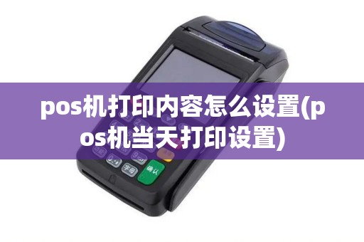 pos机打印内容怎么设置(pos机当天打印设置)