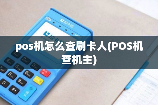 pos机怎么查刷卡人(POS机查机主)