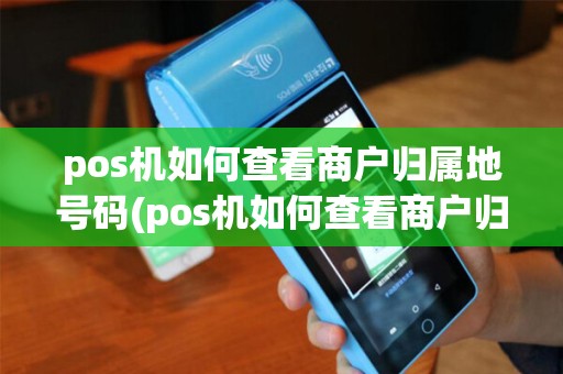pos机如何查看商户归属地号码(pos机如何查看商户归属地)
