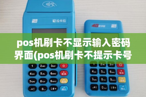 pos机刷卡不显示输入密码界面(pos机刷卡不提示卡号)