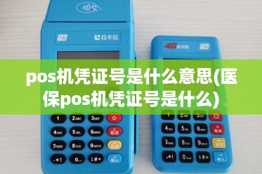 pos机凭证号是什么意思(医保pos机凭证号是什么)