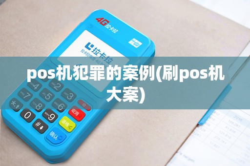pos机犯罪的案例(刷pos机大案)