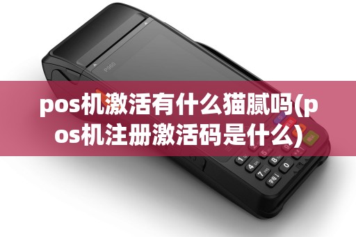 pos机激活有什么猫腻吗(pos机注册激活码是什么)