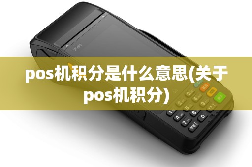 pos机积分是什么意思(关于pos机积分)