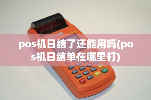 pos机日结了还能用吗(pos机日结单在哪里打)
