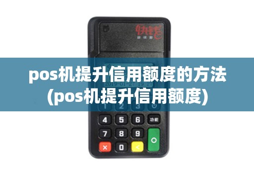 pos机提升信用额度的方法(pos机提升信用额度)