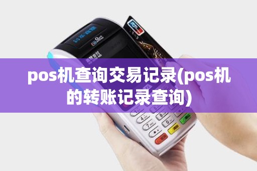 pos机查询交易记录(pos机的转账记录查询)