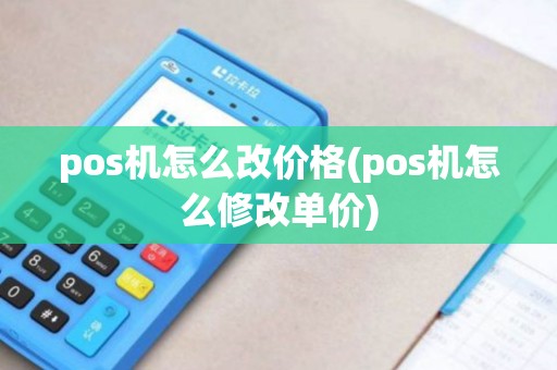 pos机怎么改价格(pos机怎么修改单价)