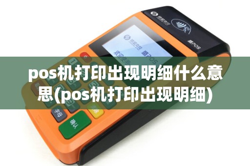 pos机打印出现明细什么意思(pos机打印出现明细)