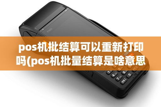 pos机批结算可以重新打印吗(pos机批量结算是啥意思)